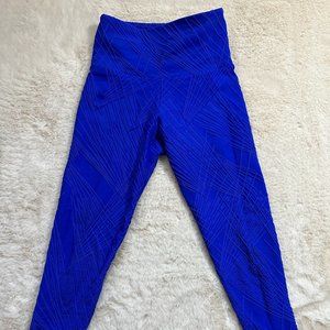 Royal Blue Onzie Leggings with Peek Through Eyelets